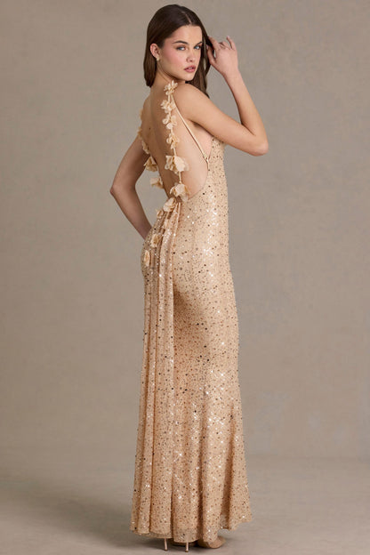 Élodie Sequin Maxi Dress