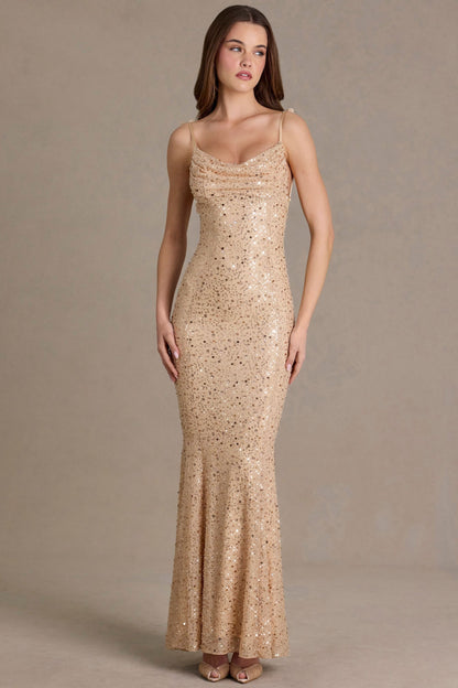 Élodie Sequin Maxi Dress