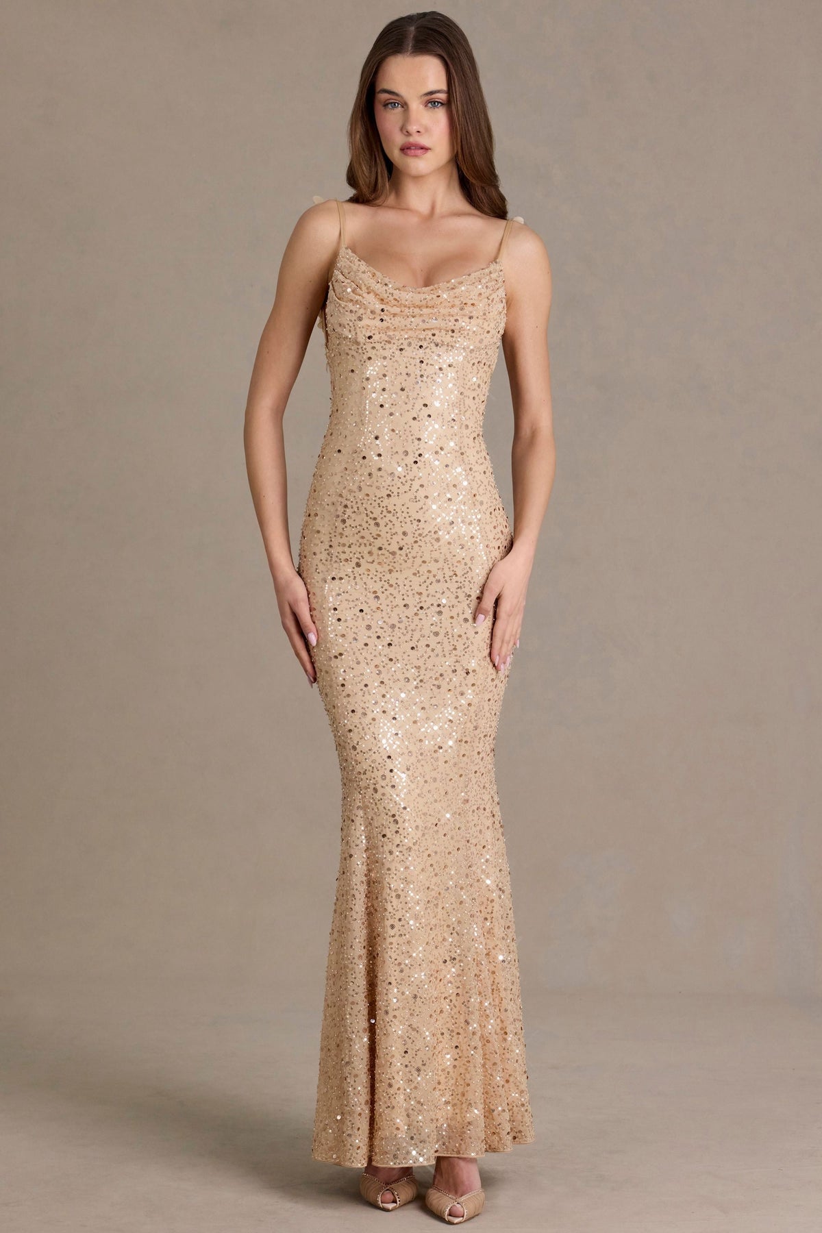 Élodie Sequin Maxi Dress