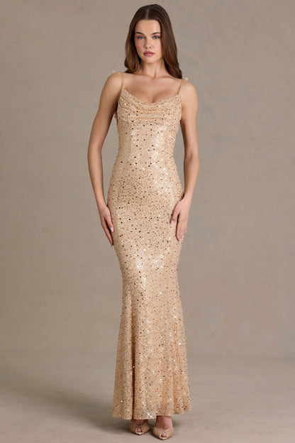 Élodie Sequin Maxi Dress