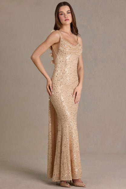 Élodie Sequin Maxi Dress
