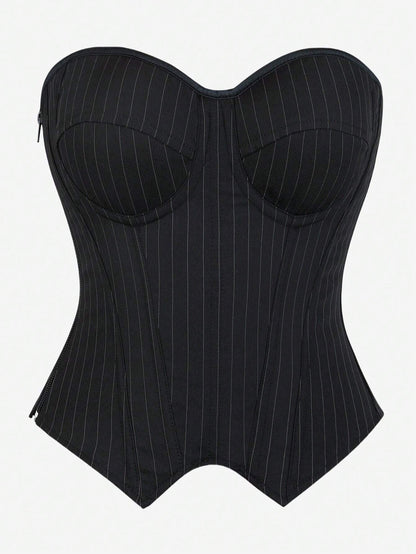 Valentina Pinstripe Corset