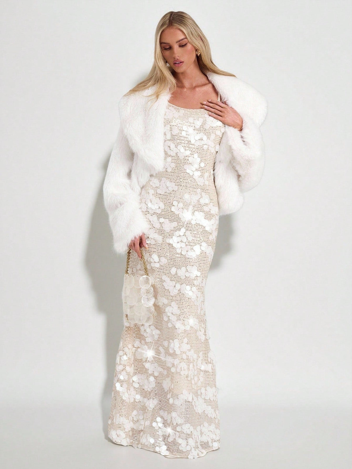 Aurélie Sequin Maxi Dress