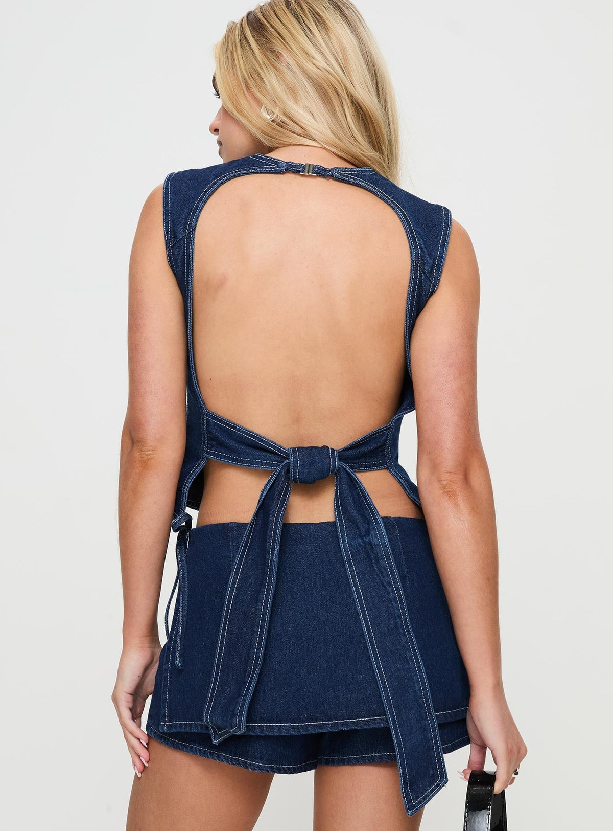 Aria Denim Skort Set