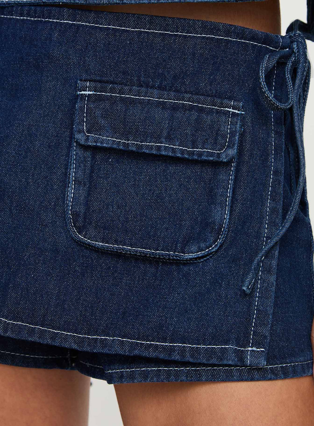 Aria Denim Skort Set