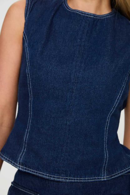 Aria Denim Skort Set