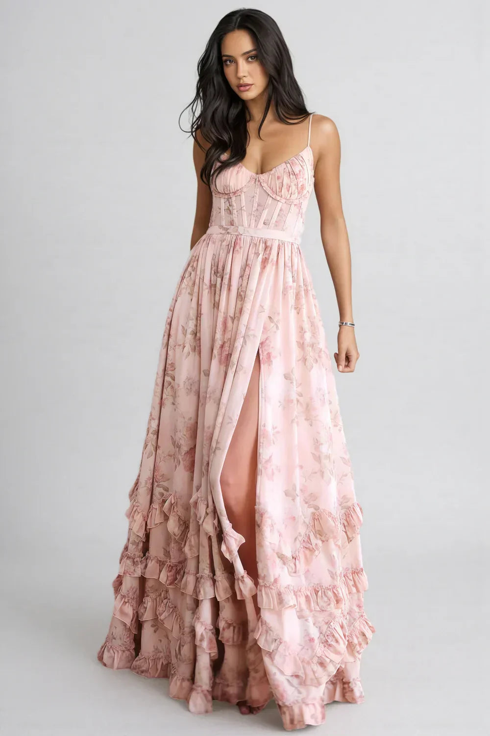 Florence Ruffle Maxi Dress