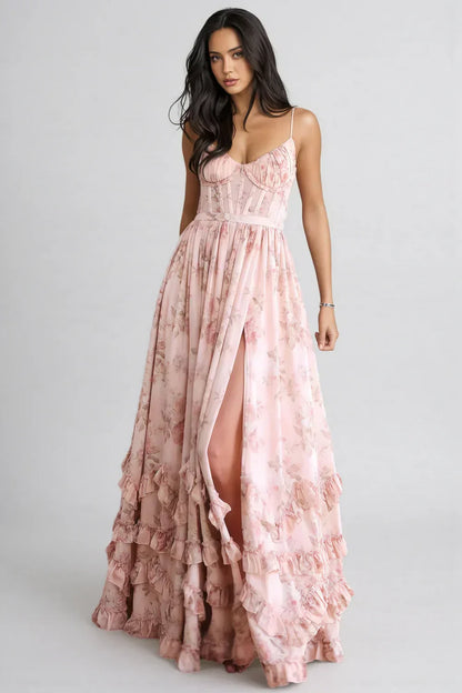 Florence Ruffle Maxi Dress