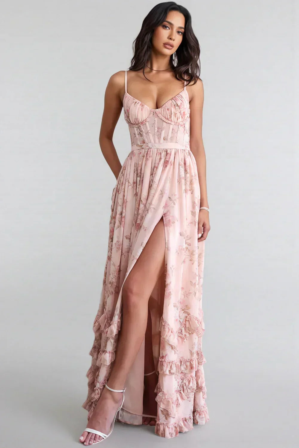 Florence Ruffle Maxi Dress