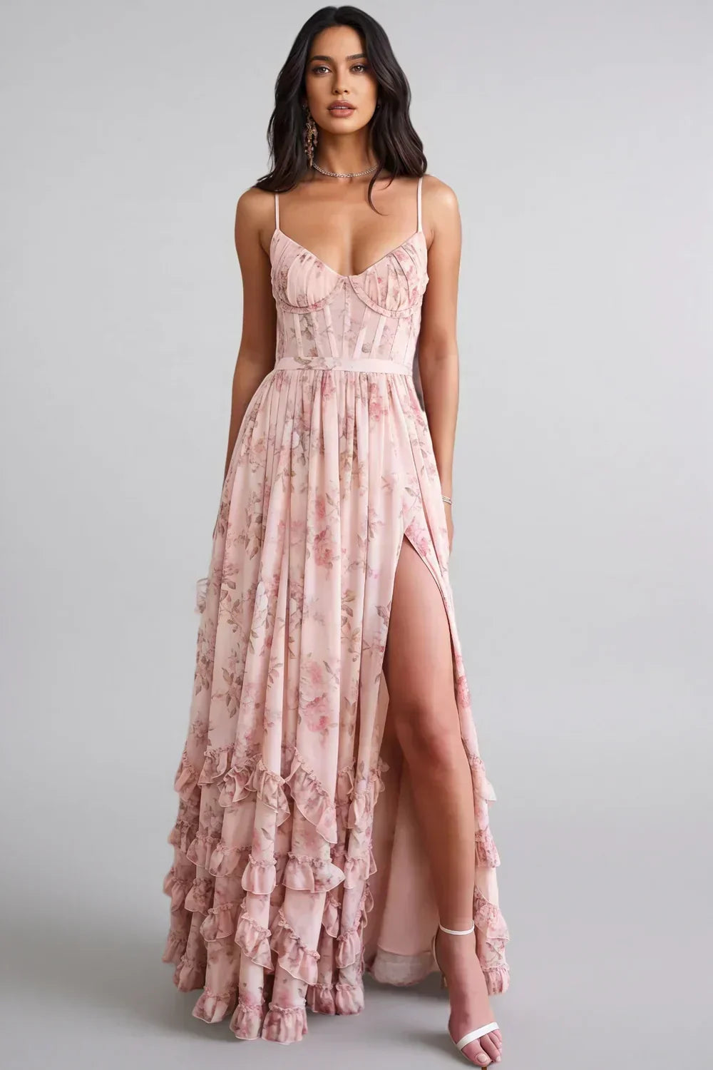 Florence Ruffle Maxi Dress