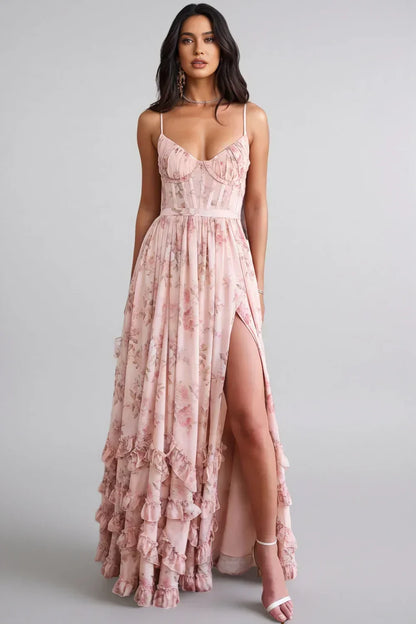Florence Ruffle Maxi Dress