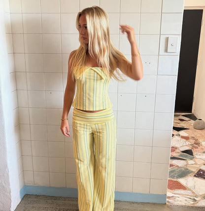 OLIVIA STRIPED SET