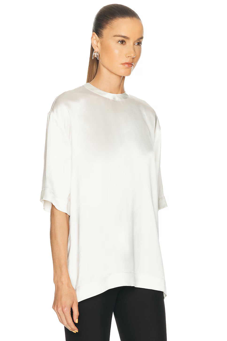 Ecru Satin Co-Ord Set