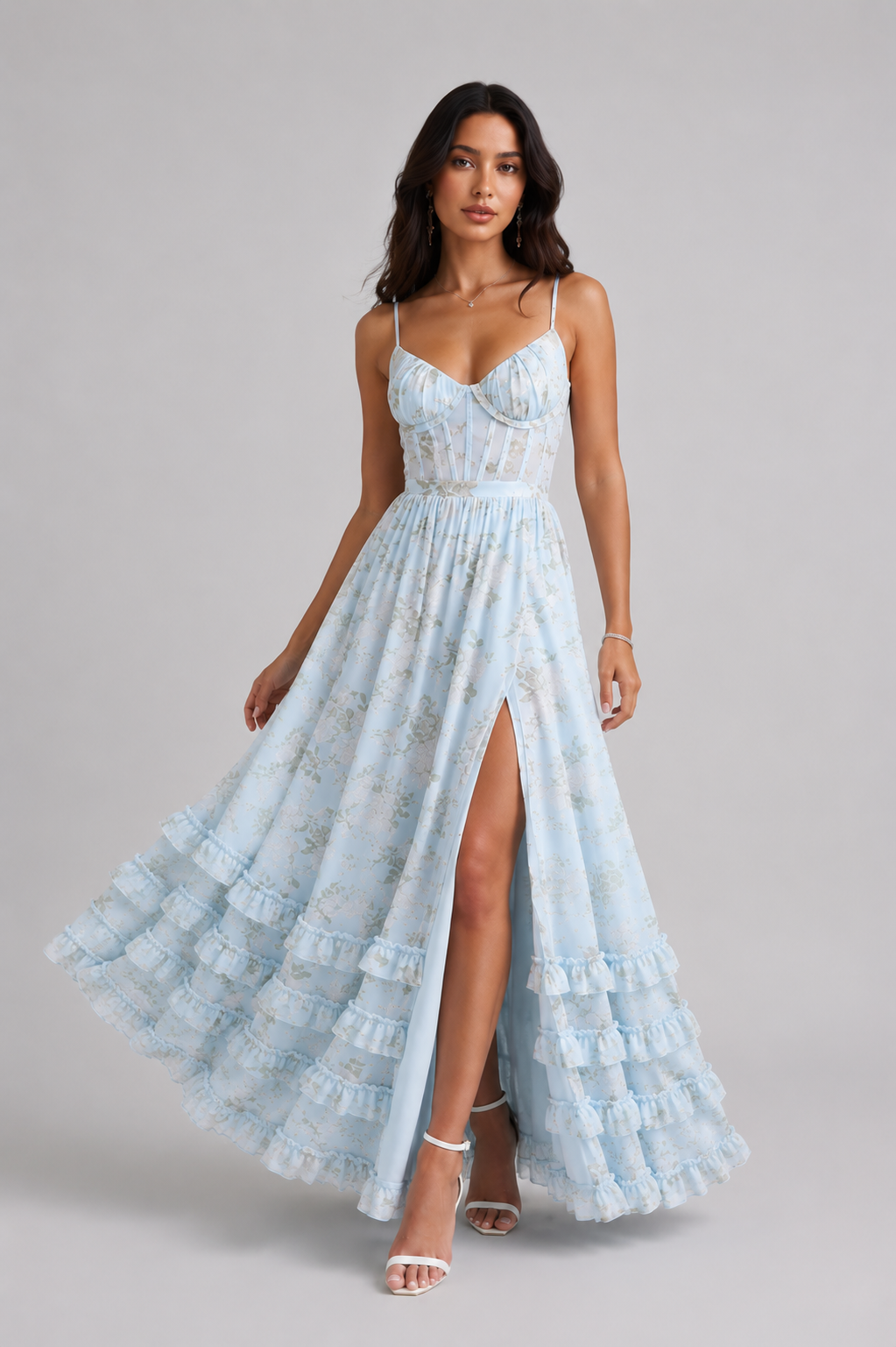 Florence Ruffle Maxi Dress