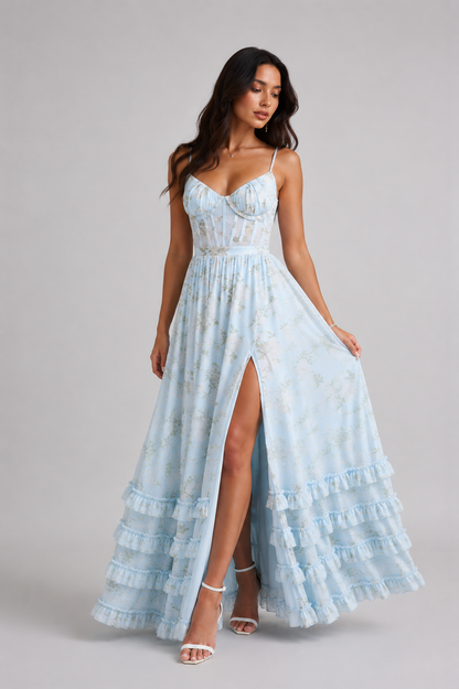 Florence Ruffle Maxi Dress