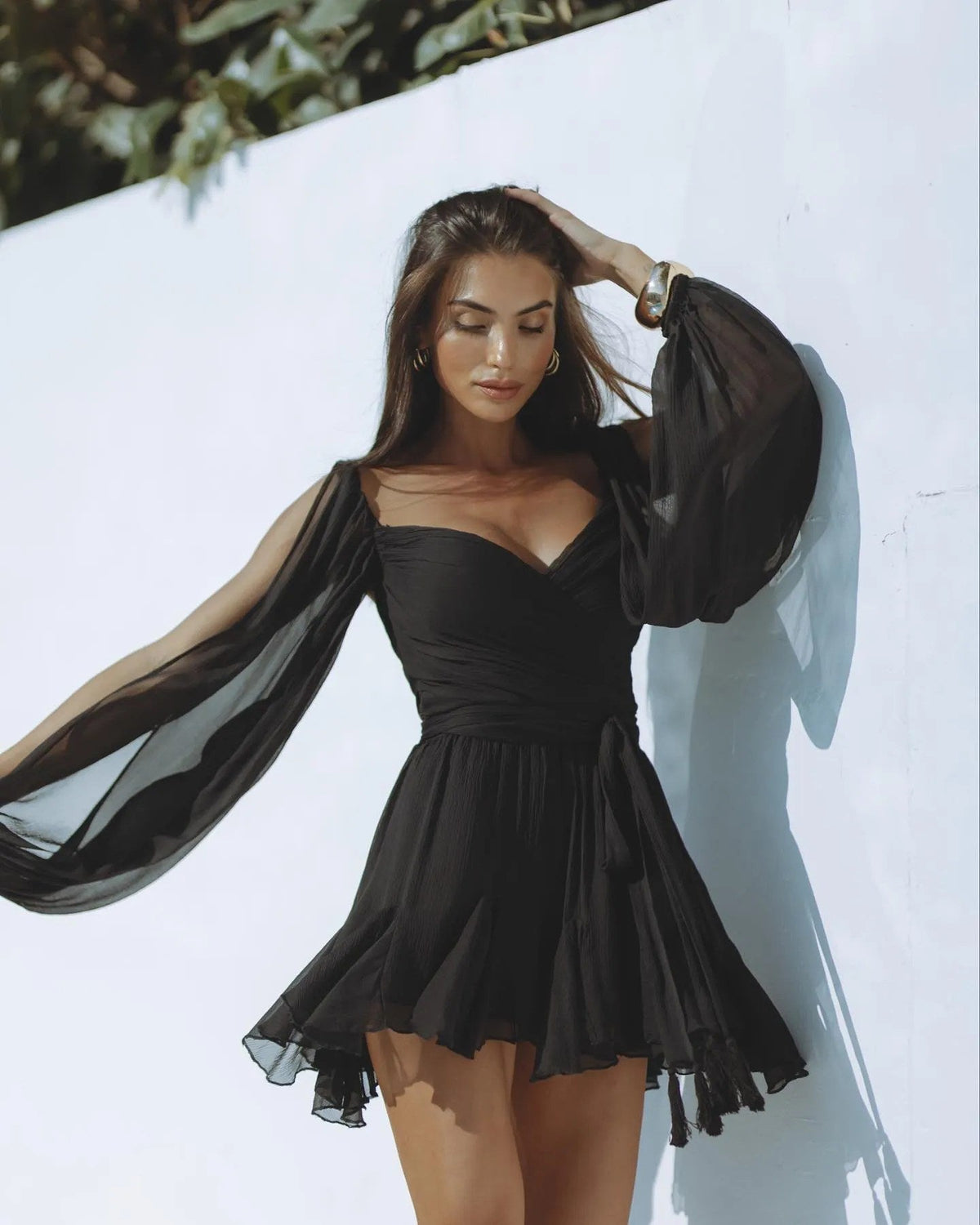Olivia Chiffon Mini Dress