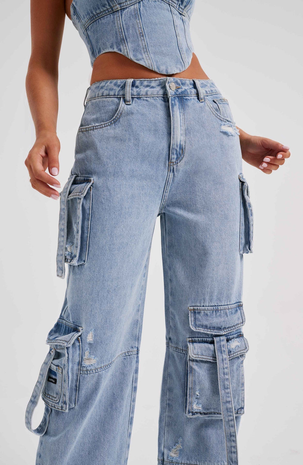 Harper Cargo Denim Co-Ord Set