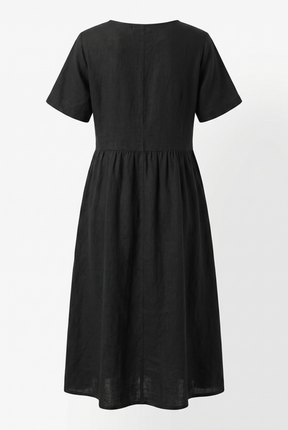 Liora Cotton Linen Midi Dress