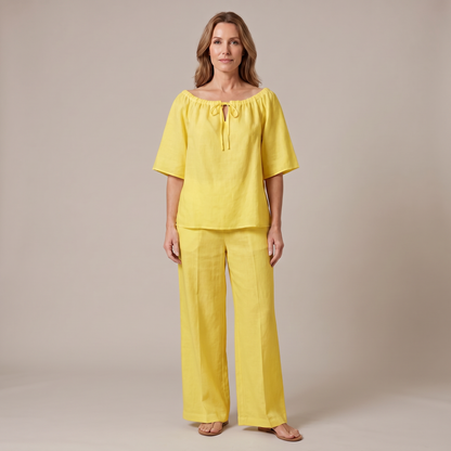 Amalfi Cotton Linen Co-Ord Set