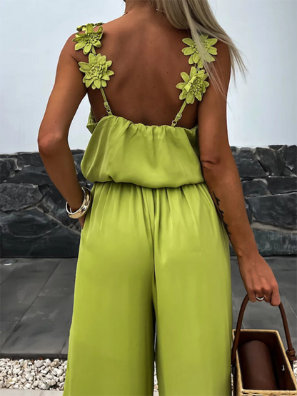 Isla Floral Strap Jumpsuit