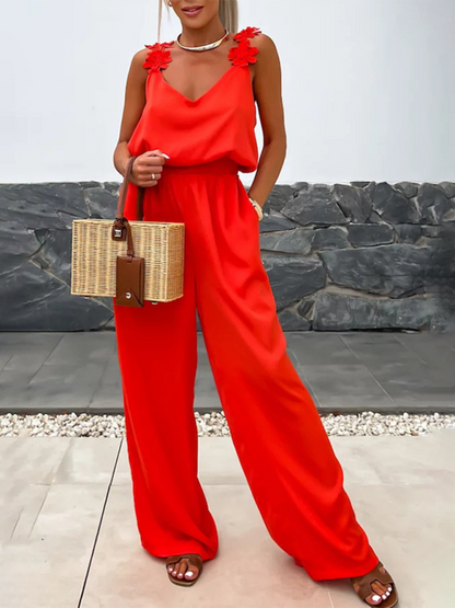 Isla Floral Strap Jumpsuit