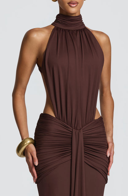 Alessia Draped Maxi Dress
