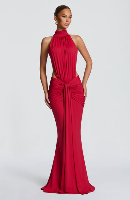 Alessia Draped Maxi Dress